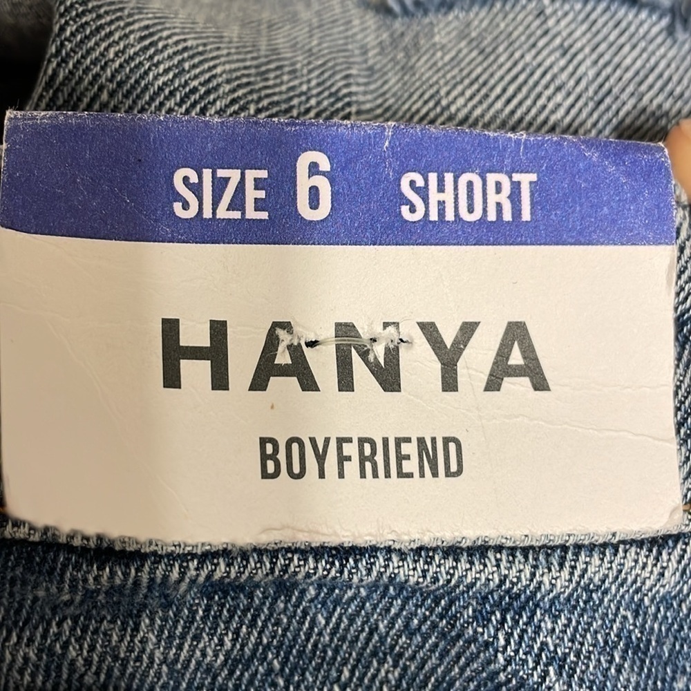 HANYA Boyfriend Distressed Rigged Jeans. 2. NWT. - Picture 8 of 9